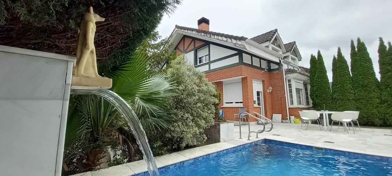 Chalet Con Piscina, Sauna Y Jacuzzi Cerca Del Mar A Media Hora De Bilbao Y Santander El Puente  Εξωτερικό φωτογραφία